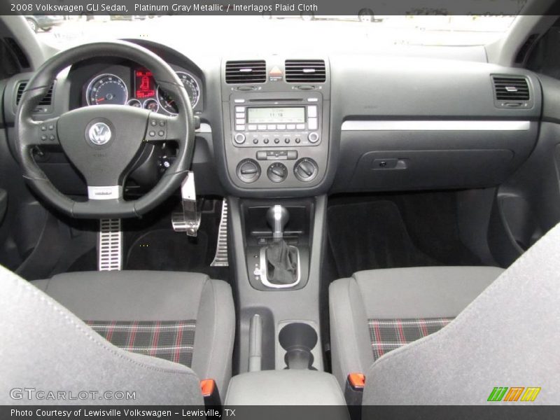 Platinum Gray Metallic / Interlagos Plaid Cloth 2008 Volkswagen GLI Sedan