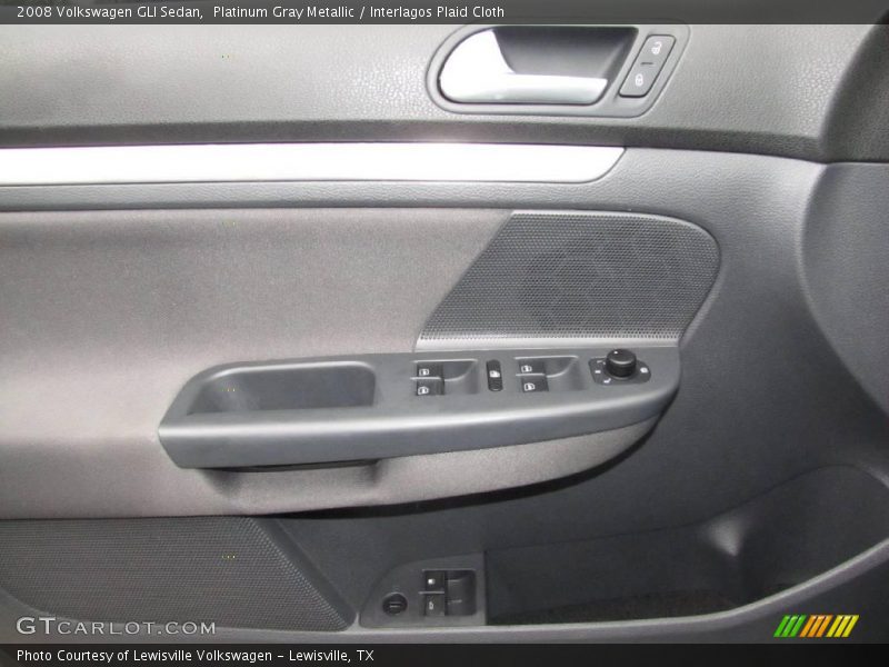 Platinum Gray Metallic / Interlagos Plaid Cloth 2008 Volkswagen GLI Sedan