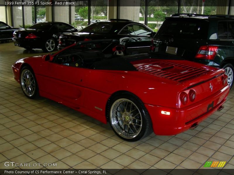 Red / Black 1999 Ferrari 355 F1 Spider