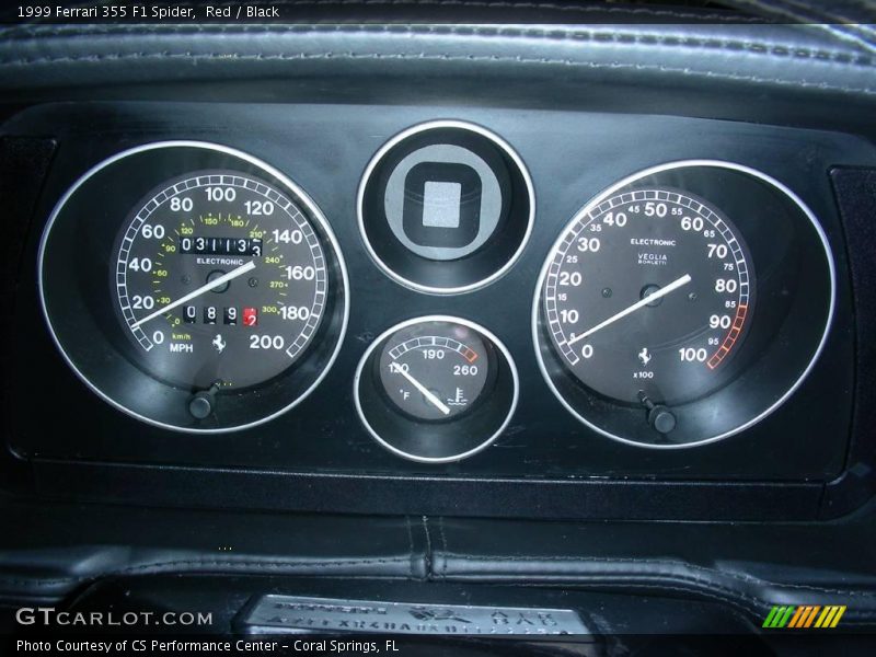 Red / Black 1999 Ferrari 355 F1 Spider
