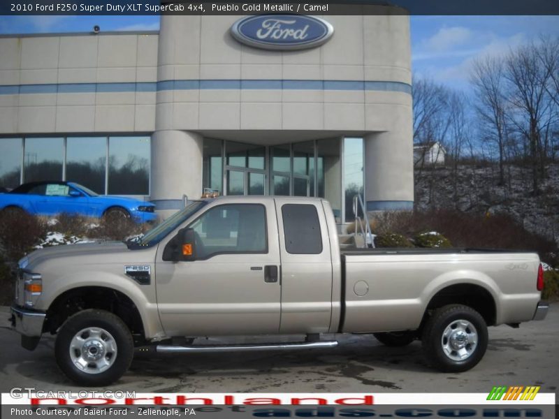 Pueblo Gold Metallic / Camel 2010 Ford F250 Super Duty XLT SuperCab 4x4