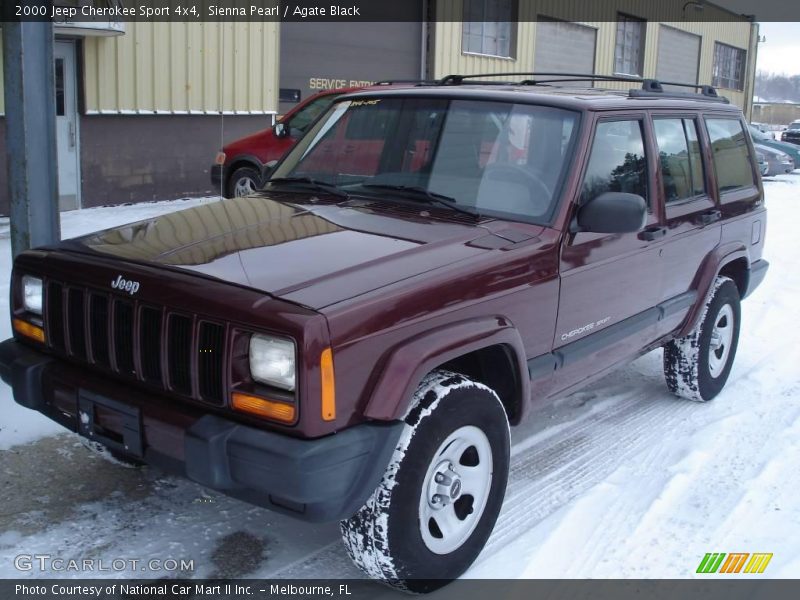Sienna Pearl / Agate Black 2000 Jeep Cherokee Sport 4x4