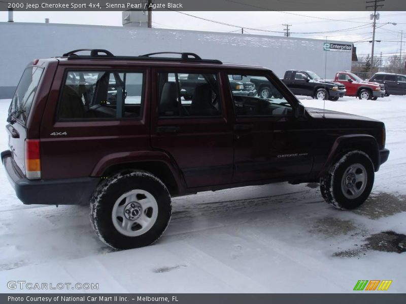 Sienna Pearl / Agate Black 2000 Jeep Cherokee Sport 4x4