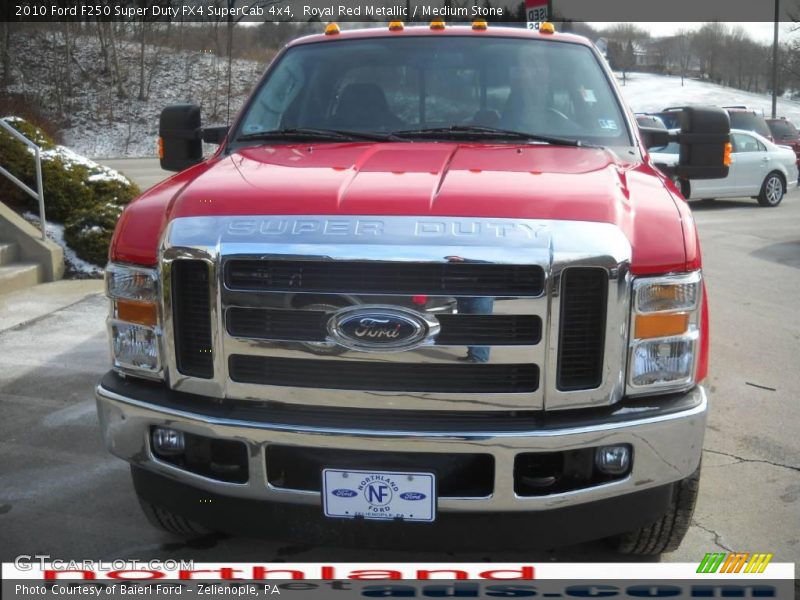 Royal Red Metallic / Medium Stone 2010 Ford F250 Super Duty FX4 SuperCab 4x4