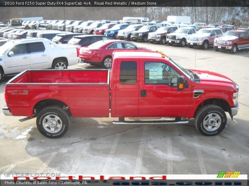 Royal Red Metallic / Medium Stone 2010 Ford F250 Super Duty FX4 SuperCab 4x4