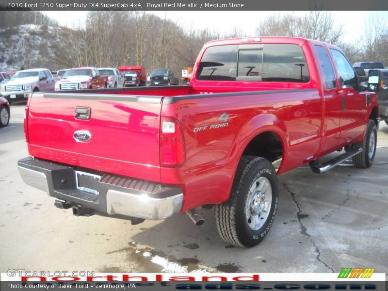 Royal Red Metallic / Medium Stone 2010 Ford F250 Super Duty FX4 SuperCab 4x4