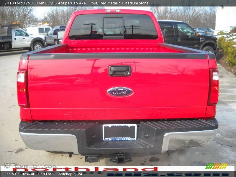 Royal Red Metallic / Medium Stone 2010 Ford F250 Super Duty FX4 SuperCab 4x4