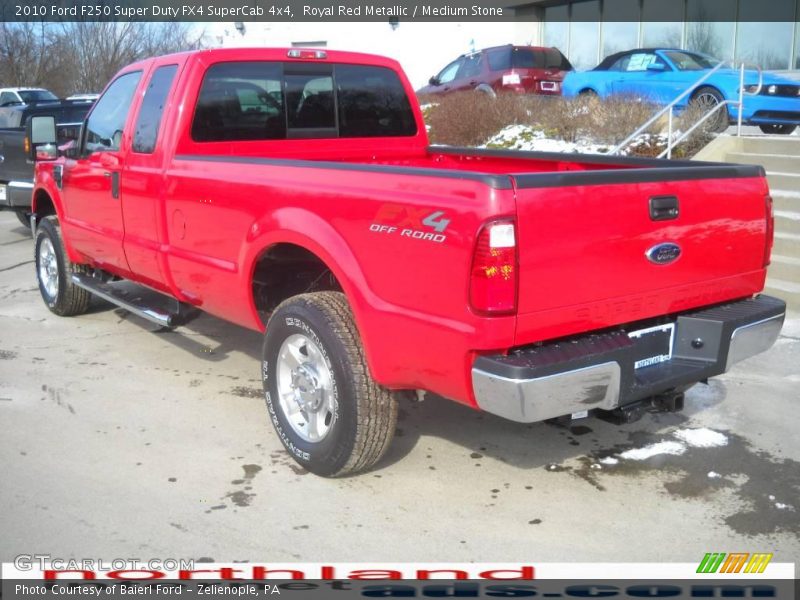 Royal Red Metallic / Medium Stone 2010 Ford F250 Super Duty FX4 SuperCab 4x4