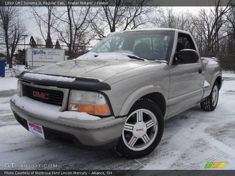 Pewter Metallic / Pewter 1999 GMC Sonoma SL Regular Cab