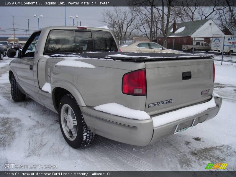 Pewter Metallic / Pewter 1999 GMC Sonoma SL Regular Cab