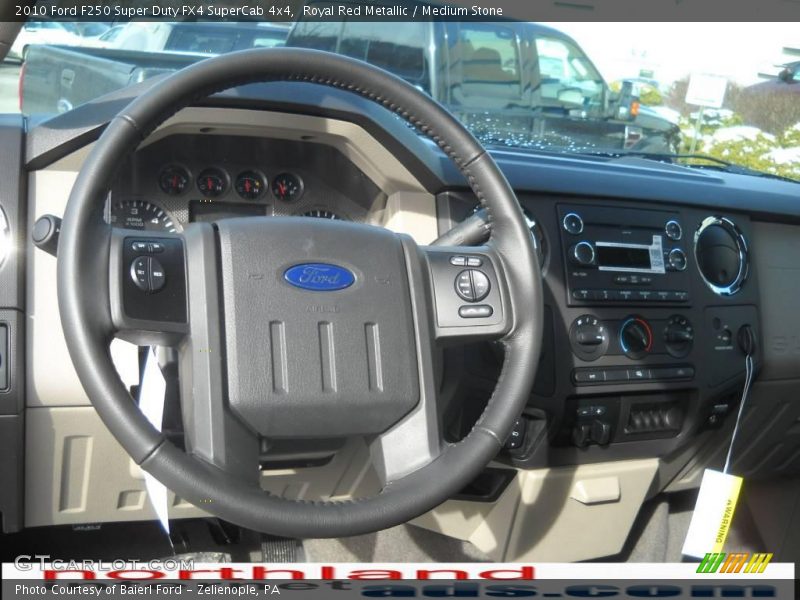 Royal Red Metallic / Medium Stone 2010 Ford F250 Super Duty FX4 SuperCab 4x4
