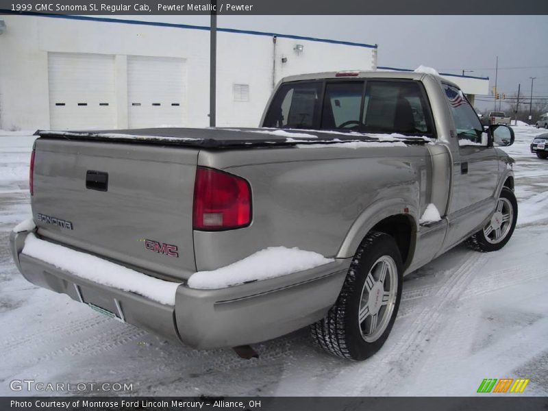 Pewter Metallic / Pewter 1999 GMC Sonoma SL Regular Cab