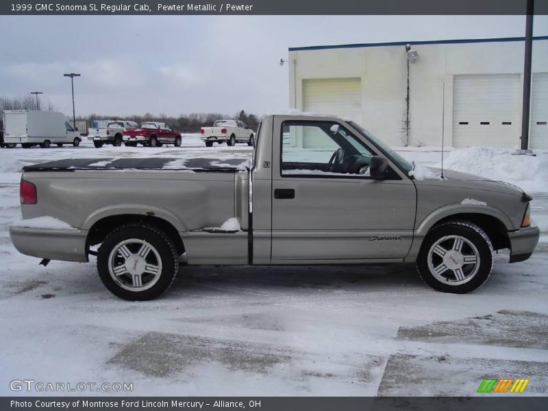 Pewter Metallic / Pewter 1999 GMC Sonoma SL Regular Cab