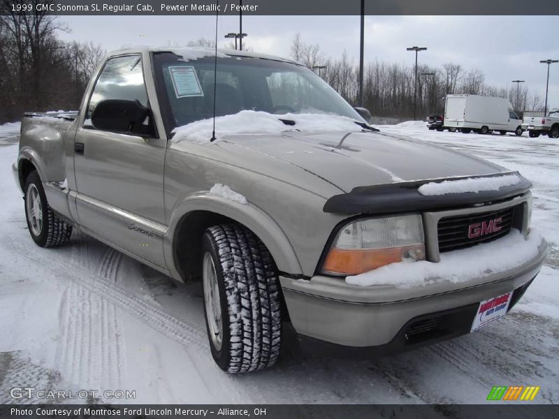 Pewter Metallic / Pewter 1999 GMC Sonoma SL Regular Cab