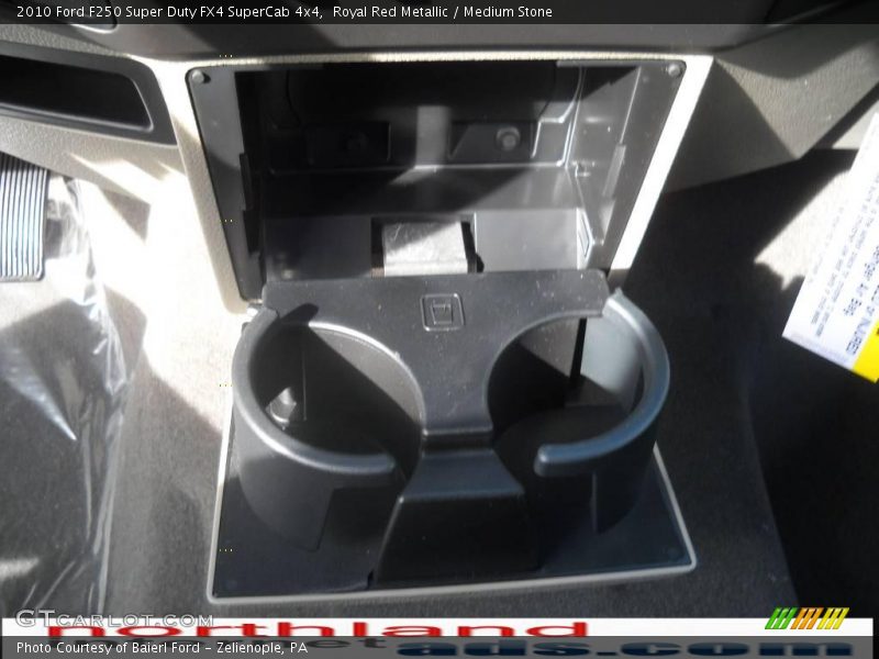 Royal Red Metallic / Medium Stone 2010 Ford F250 Super Duty FX4 SuperCab 4x4