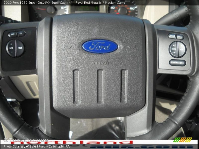 Royal Red Metallic / Medium Stone 2010 Ford F250 Super Duty FX4 SuperCab 4x4