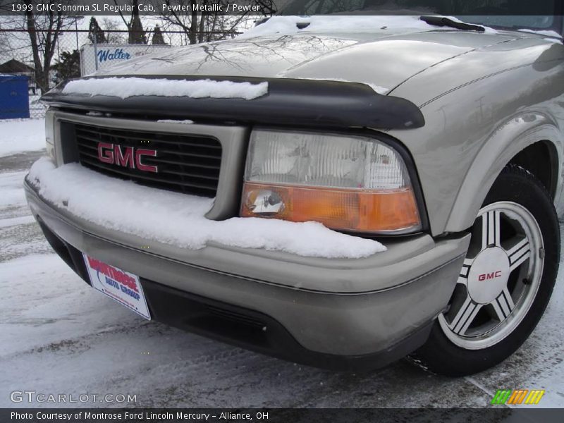 Pewter Metallic / Pewter 1999 GMC Sonoma SL Regular Cab
