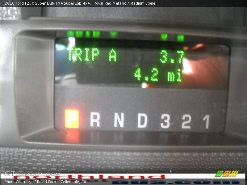 Royal Red Metallic / Medium Stone 2010 Ford F250 Super Duty FX4 SuperCab 4x4