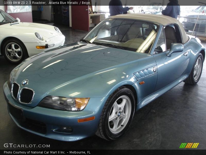 Atlanta Blue Metallic / Beige 1999 BMW Z3 2.3 Roadster