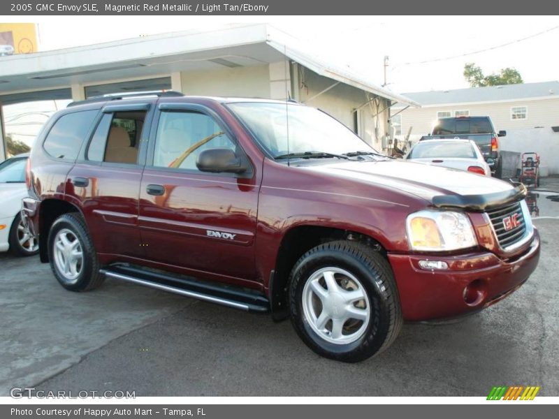 Magnetic Red Metallic / Light Tan/Ebony 2005 GMC Envoy SLE