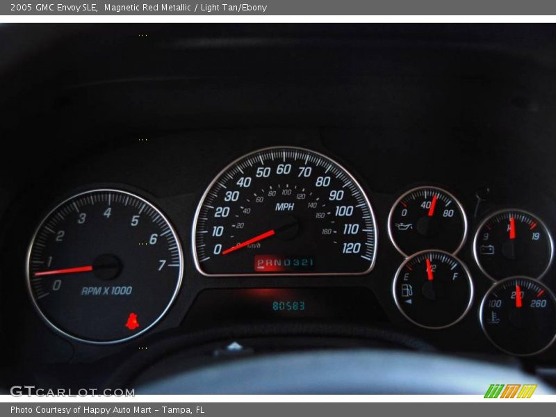 Magnetic Red Metallic / Light Tan/Ebony 2005 GMC Envoy SLE