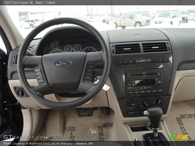 Black / Camel 2007 Ford Fusion SE