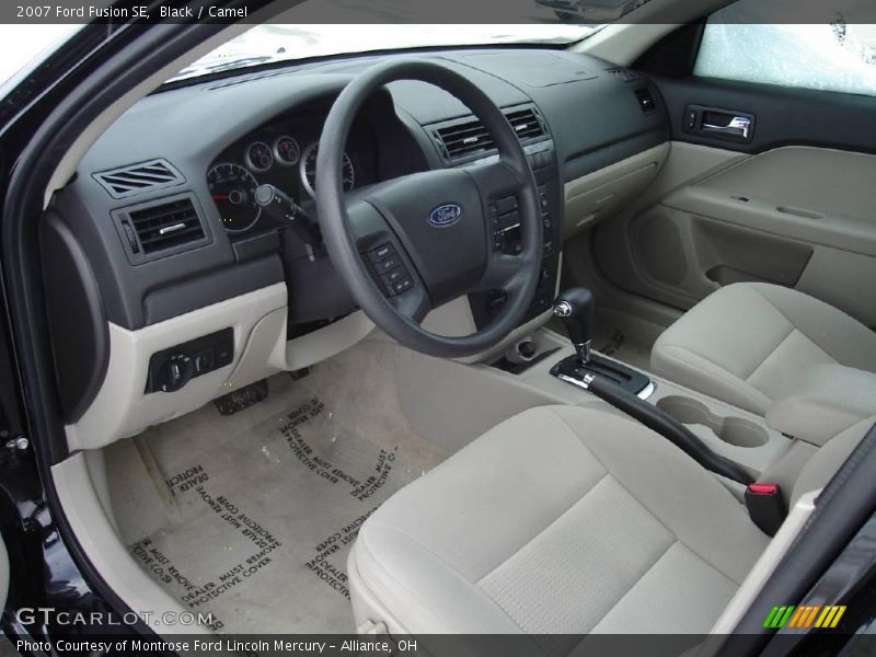 Black / Camel 2007 Ford Fusion SE