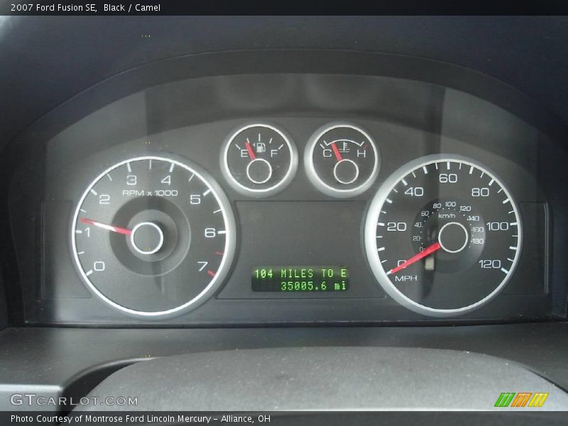 Black / Camel 2007 Ford Fusion SE