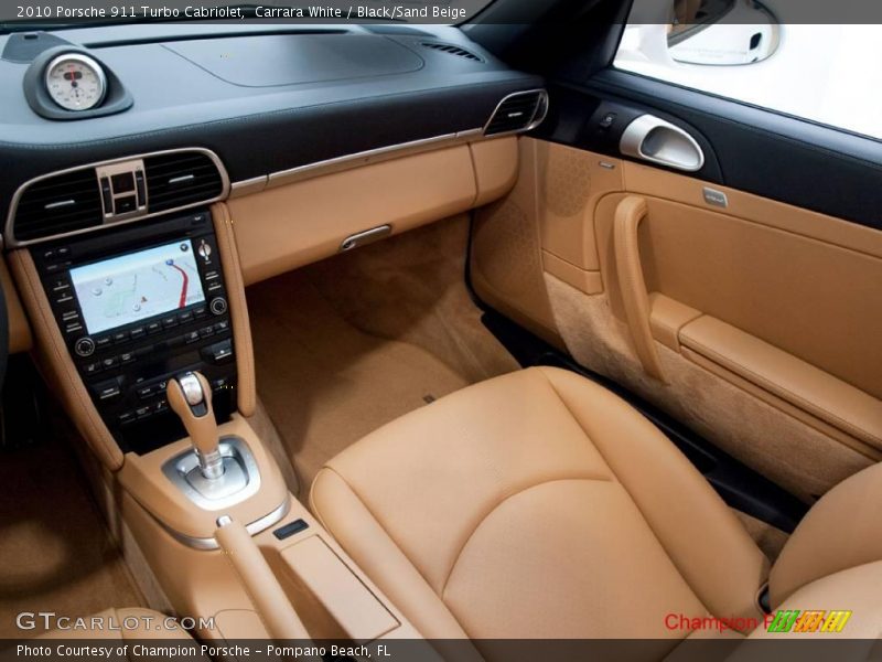Carrara White / Black/Sand Beige 2010 Porsche 911 Turbo Cabriolet