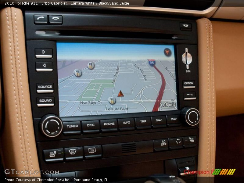 Carrara White / Black/Sand Beige 2010 Porsche 911 Turbo Cabriolet