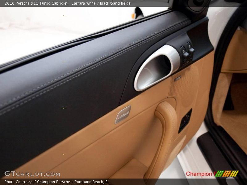 Carrara White / Black/Sand Beige 2010 Porsche 911 Turbo Cabriolet