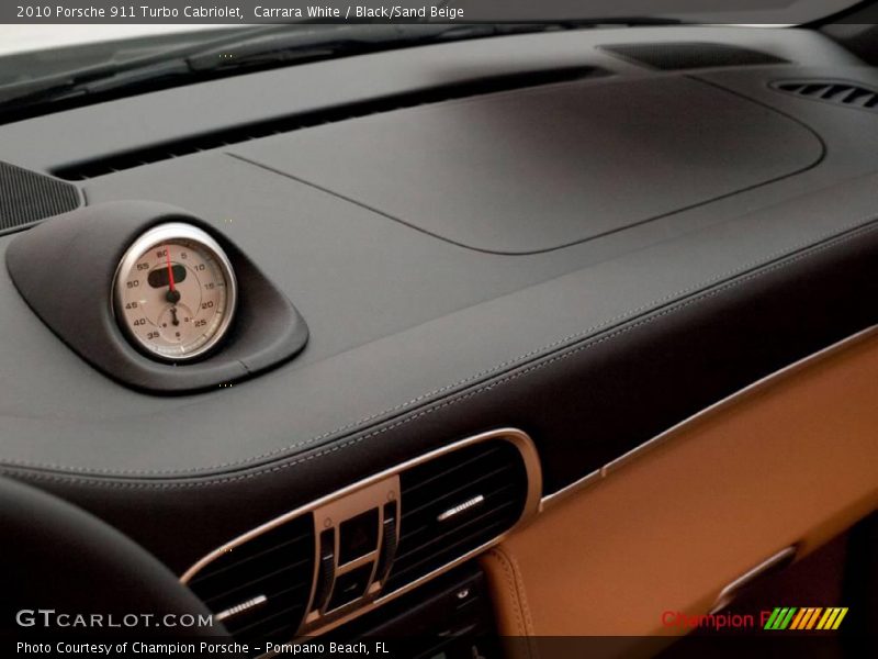 Carrara White / Black/Sand Beige 2010 Porsche 911 Turbo Cabriolet