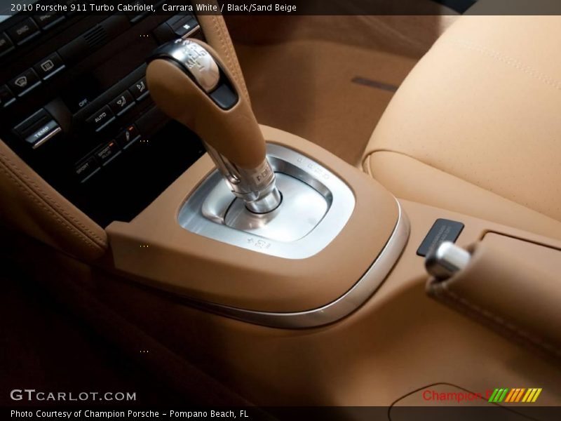 Carrara White / Black/Sand Beige 2010 Porsche 911 Turbo Cabriolet
