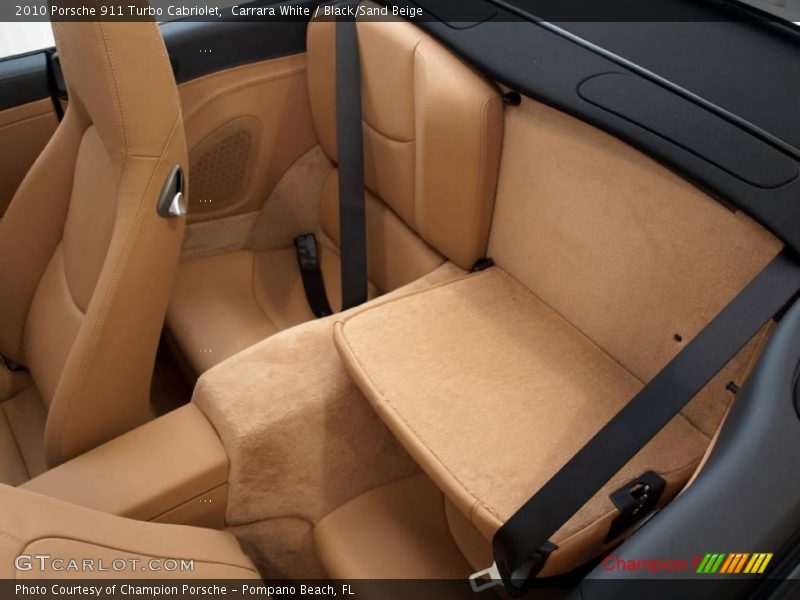 Carrara White / Black/Sand Beige 2010 Porsche 911 Turbo Cabriolet