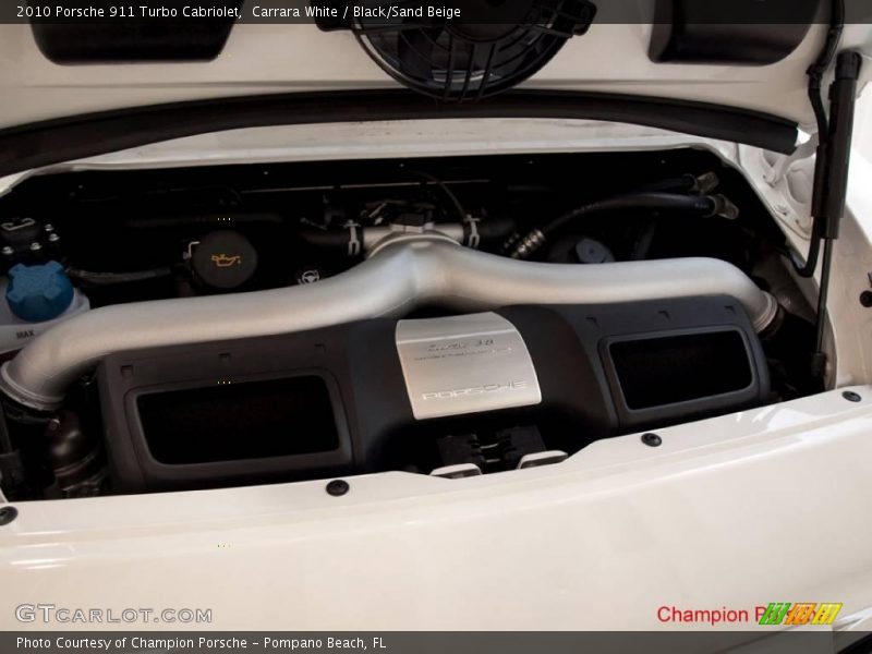 Carrara White / Black/Sand Beige 2010 Porsche 911 Turbo Cabriolet
