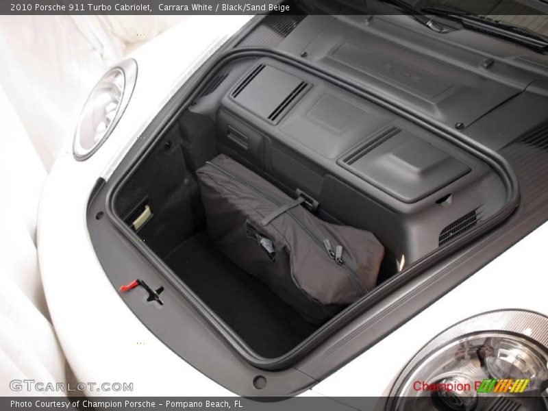 Carrara White / Black/Sand Beige 2010 Porsche 911 Turbo Cabriolet