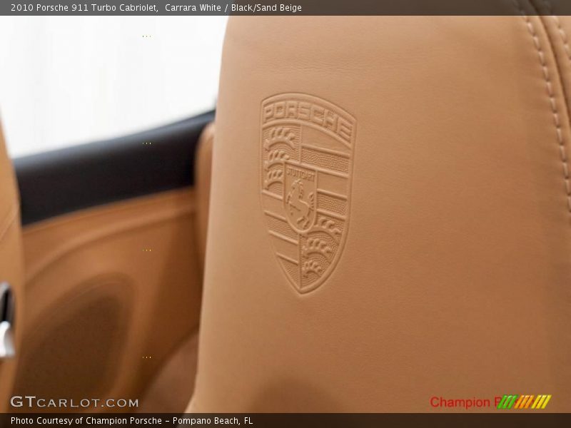 Carrara White / Black/Sand Beige 2010 Porsche 911 Turbo Cabriolet