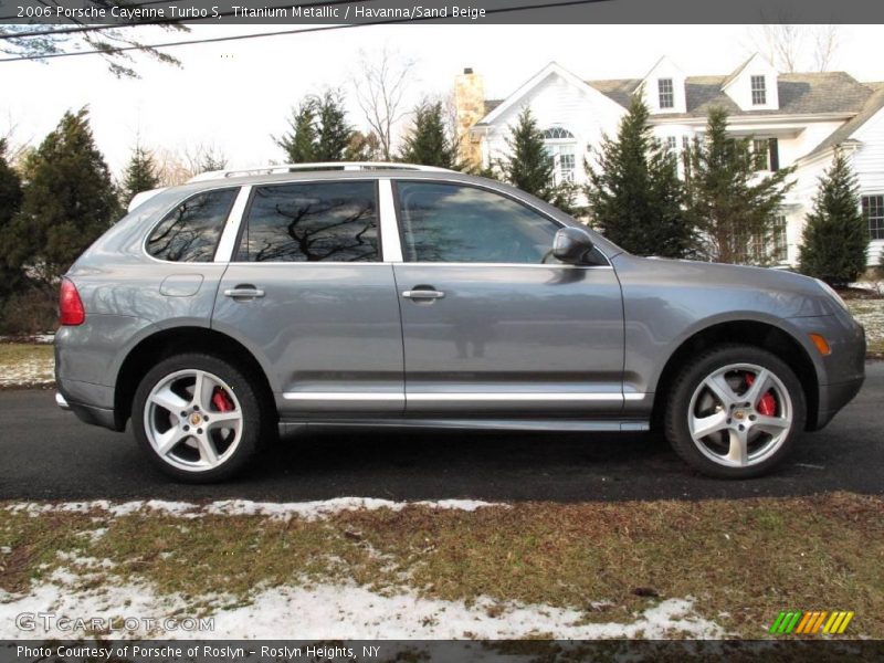 Titanium Metallic / Havanna/Sand Beige 2006 Porsche Cayenne Turbo S