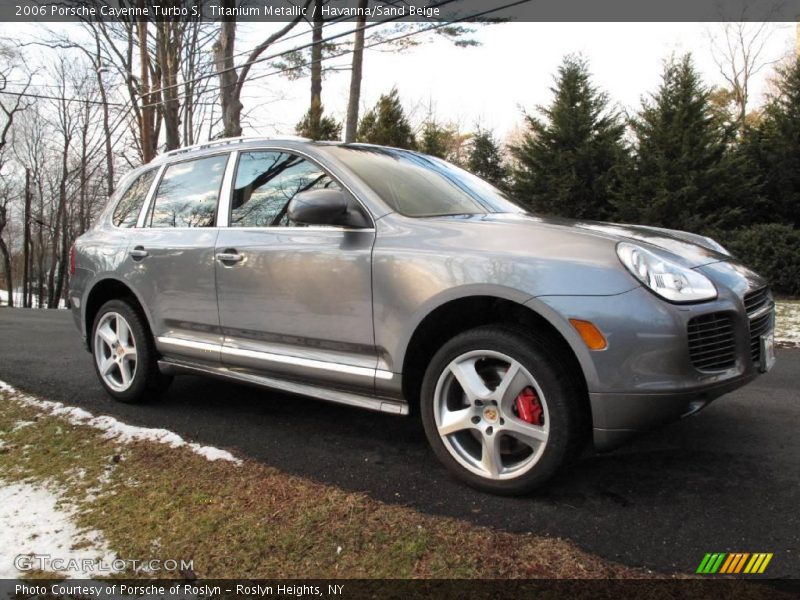Titanium Metallic / Havanna/Sand Beige 2006 Porsche Cayenne Turbo S