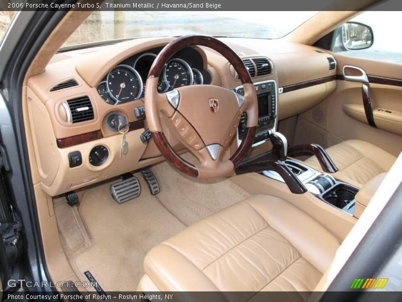 Titanium Metallic / Havanna/Sand Beige 2006 Porsche Cayenne Turbo S