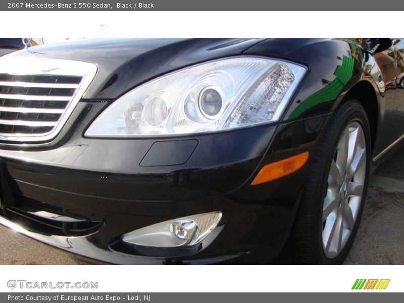 Black / Black 2007 Mercedes-Benz S 550 Sedan