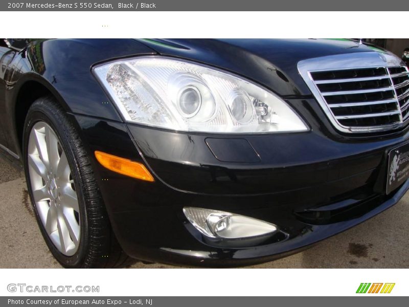 Black / Black 2007 Mercedes-Benz S 550 Sedan