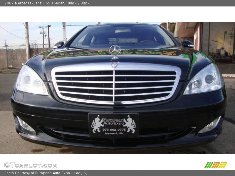 Black / Black 2007 Mercedes-Benz S 550 Sedan