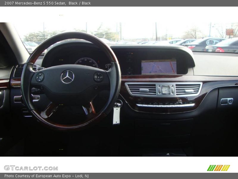 Black / Black 2007 Mercedes-Benz S 550 Sedan