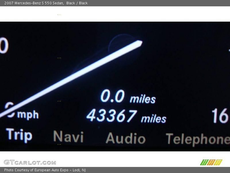 Black / Black 2007 Mercedes-Benz S 550 Sedan
