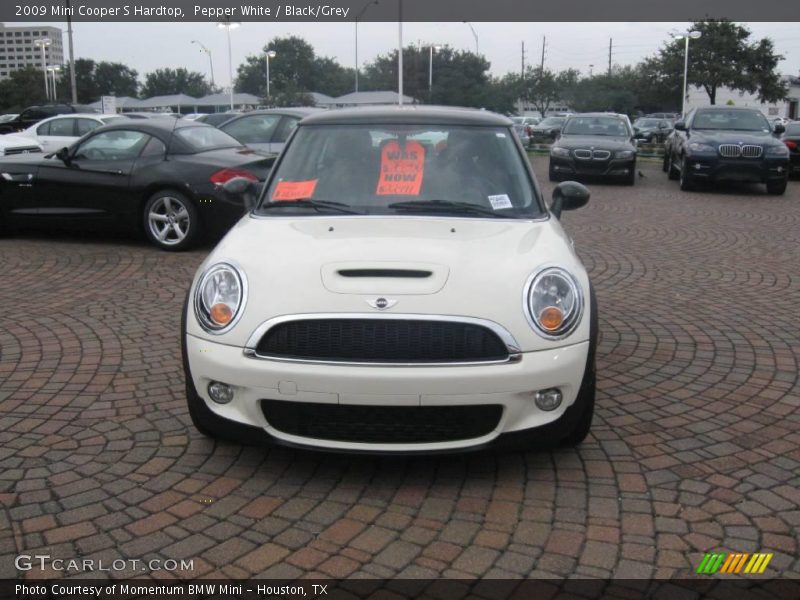 Pepper White / Black/Grey 2009 Mini Cooper S Hardtop