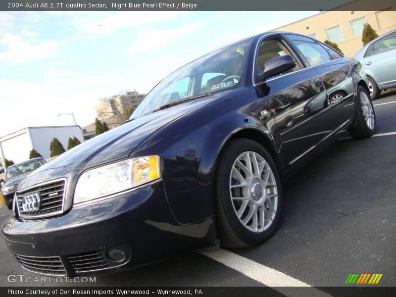 Night Blue Pearl Effect / Beige 2004 Audi A6 2.7T quattro Sedan