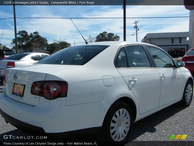 Campanella White / Pure Beige 2008 Volkswagen Jetta S Sedan
