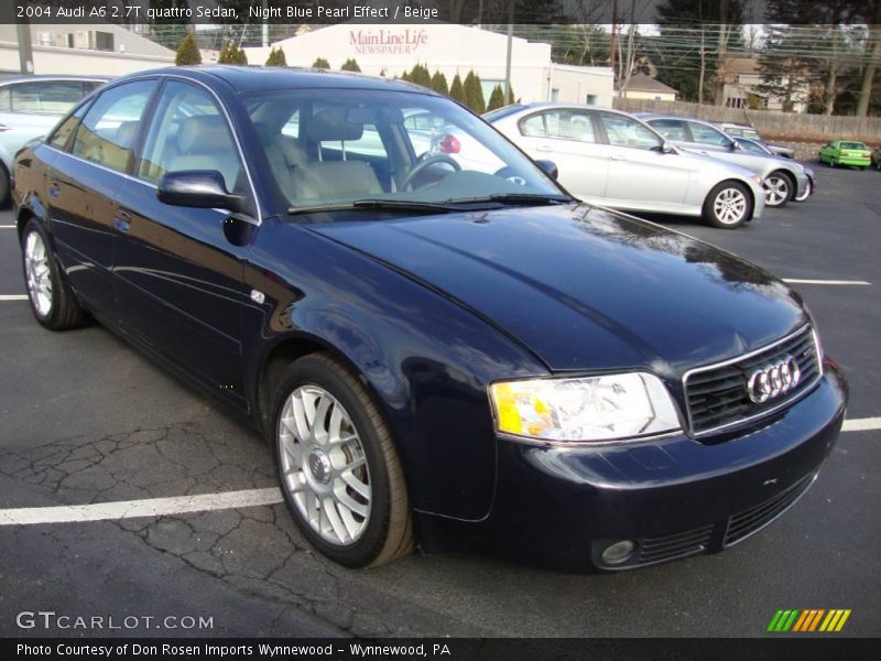 Night Blue Pearl Effect / Beige 2004 Audi A6 2.7T quattro Sedan