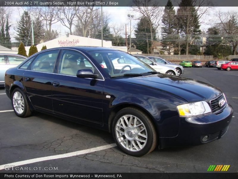 Night Blue Pearl Effect / Beige 2004 Audi A6 2.7T quattro Sedan